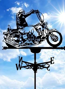 跨境亚马逊工艺品铁制风向标户外屋顶装饰摆件创意金属工艺装饰