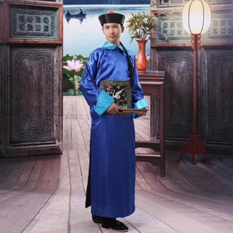 包邮古装清朝官服太监服古代大臣公公装僵尸服装一品官演出服男装