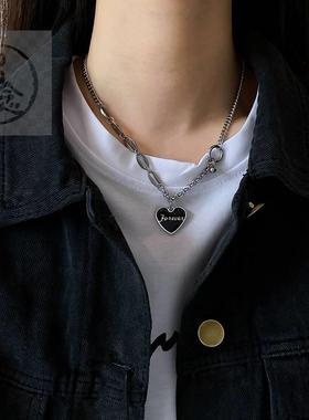 -Fashion spring new personality tendy titanium steel love le