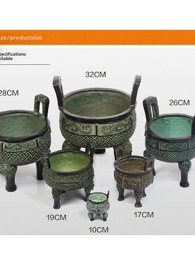 采购产品古董青铜铜三脚架办公室装饰品大三脚三脚架香炉三脚架圆