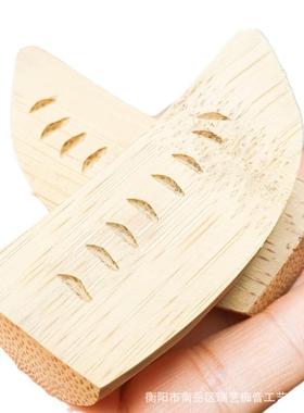 卦竹制圣杯家用手工羊角卦竹子中式雕刻7cm刻格子竹卦