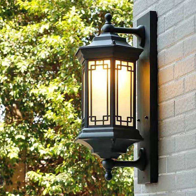 新中式复古壁灯户外led庭院灯防水外壳创意灯具庭院家用照明灯饰,淘宝优惠券,粉丝福利购,淘宝优惠卷