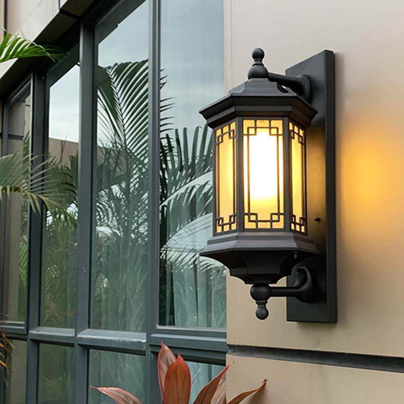 新中式复古壁灯户外led庭院灯防水外壳创意灯具庭院家用照明灯饰,淘宝优惠券,粉丝福利购,淘宝优惠卷