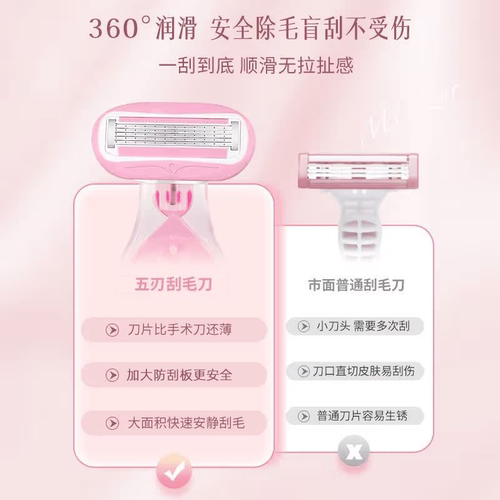 遇水出胶全身手动刮毛刀女腋下脱毛剃毛器除腿毛全皂头芦荟胶修护 - 图2