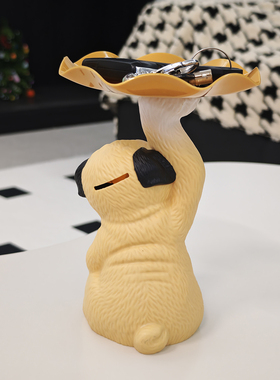 巴哥犬创意入户玄关装饰品