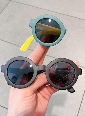 儿童折叠墨镜男童防紫外线防晒时尚宝宝护眼镜女童遮阳镜偏光太阳