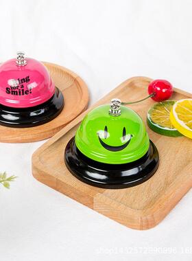 厂家直销85mm烤漆铁铃铛可爱点餐铃宠物训练铃传菜铃抢答游戏铃