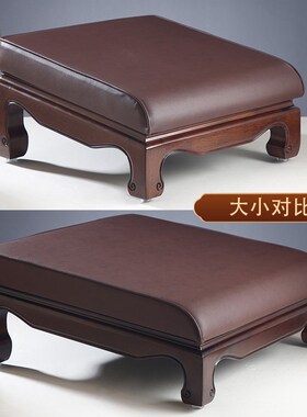 热销佛摆件客厅实木拜垫跪垫家用礼佛垫海绵拜神垫打坐垫佛具用品