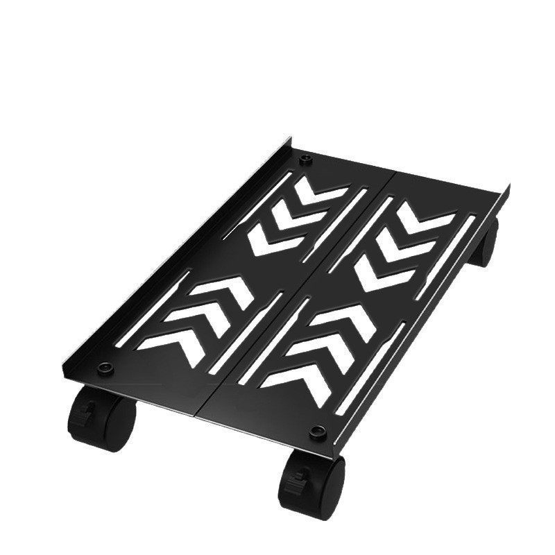Computer host bracket household chassis mobile wheel base office universal telescopic bracket storage rack