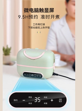 电热饭盒保温可插电加热自热蒸饭煮饭菜带饭桶锅上班族式