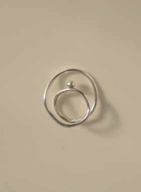 LAKICKZ  几何设计感戒指女复古小众设计指环夸张嘻哈个性食指戒