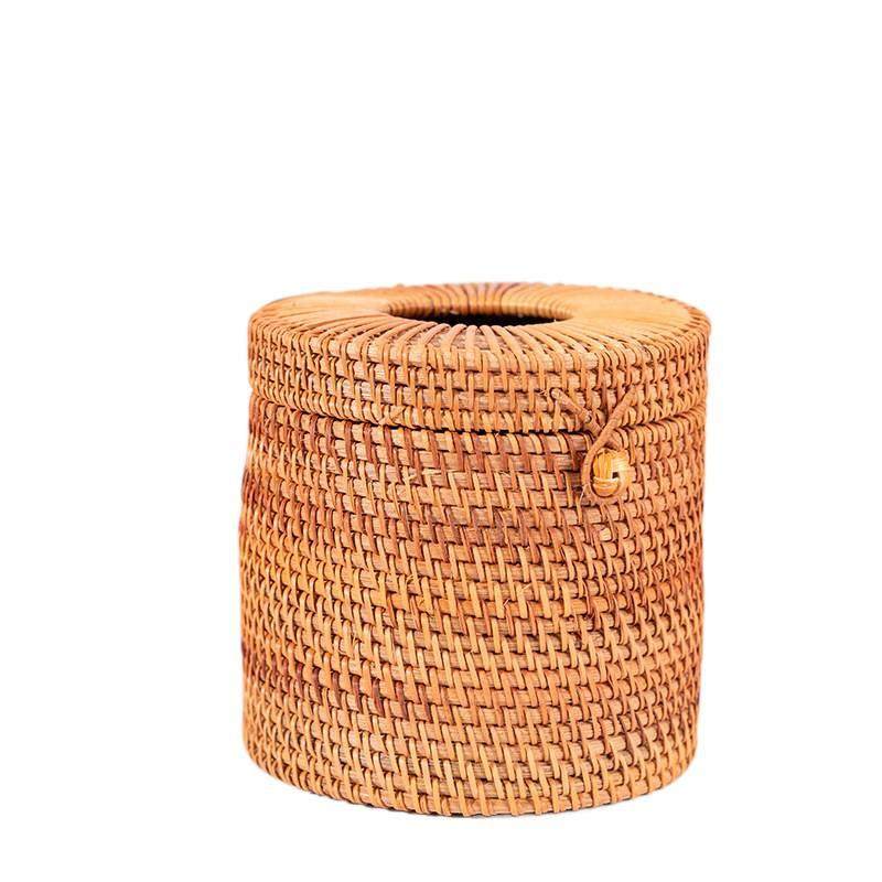 秋藤纯手工编抽纸盒子 客厅茶几桌面纸巾收纳盒 抽纸筒,淘宝优惠券,粉丝福利购,淘宝优惠卷