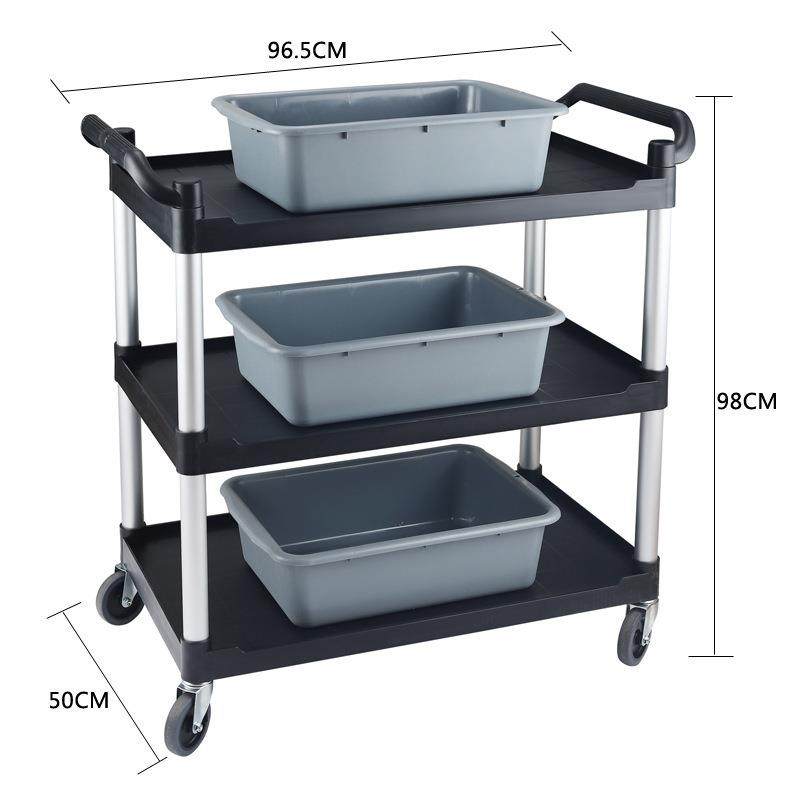 酒店餐厅三层收餐车小手推车收碗车送餐车饭店移动收集工具服务车,淘宝优惠券,粉丝福利购,淘宝优惠卷