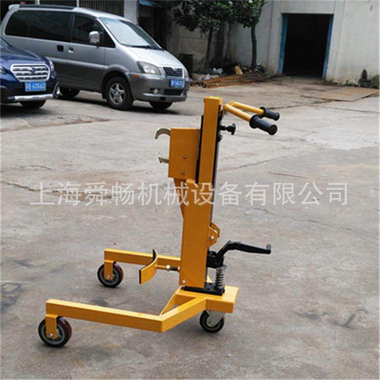 载重350公斤升高30公分手动圆桶搬运车 油桶手推举高车升降车,淘宝优惠券,粉丝福利购,淘宝优惠卷
