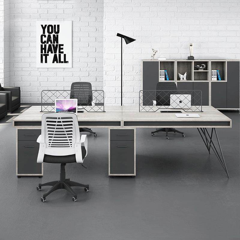 工业风办公家具职员办公桌现代简约屏风桌四人位组合创意员工桌椅,淘宝优惠券,粉丝福利购,淘宝优惠卷