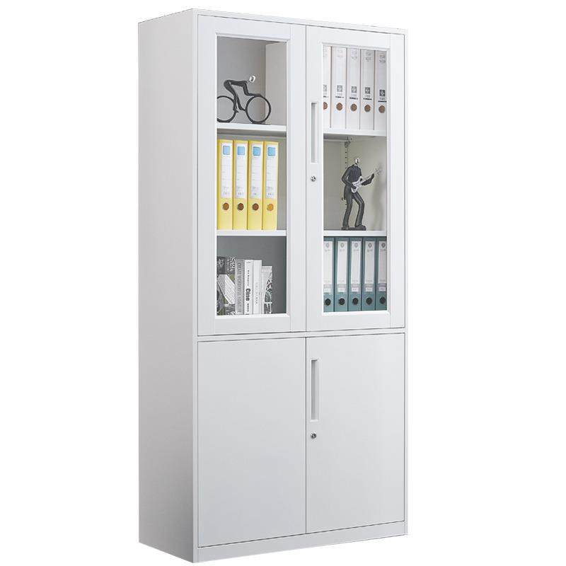 虎一办公家具钢制文件柜资料柜子铁皮柜子窄薄边拆装大器械柜白色,淘宝优惠券,粉丝福利购,淘宝优惠卷