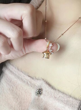 「游乐园」甜美风旋转木马金项链