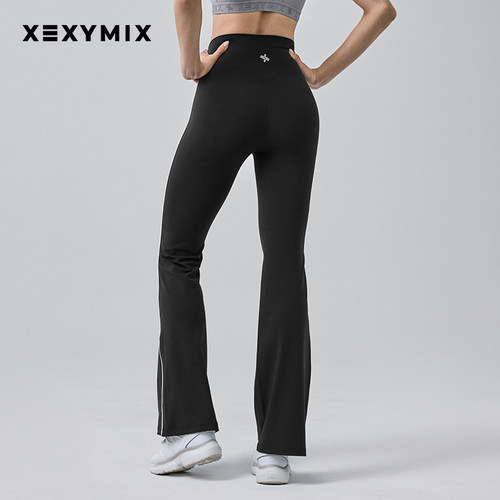 xexymix杰克茜韩国进口女XELLA运动休闲微喇瑜伽长裤XFK3LL1503C - 图3