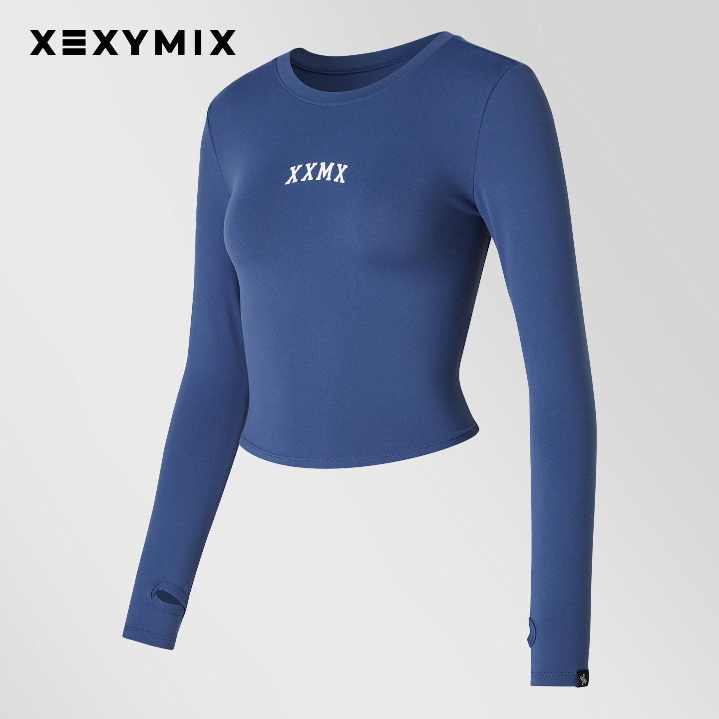 xexymix杰克茜紧身柔软长袖T恤字母印花瑜伽跑步修身FXTA4368G,淘宝优惠券,粉丝福利购,淘宝优惠卷