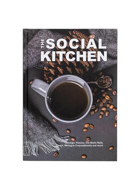 样板间厨房装饰食谱菜谱书架硬壳真书英文西餐厅美食杂志软装摆件