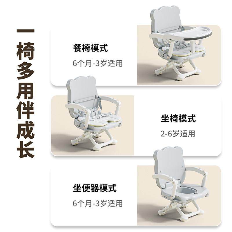 0-6岁宝宝餐椅可折叠可携式儿童餐椅外出餐桌椅婴儿座椅可调节,淘宝优惠券,粉丝福利购,淘宝优惠卷