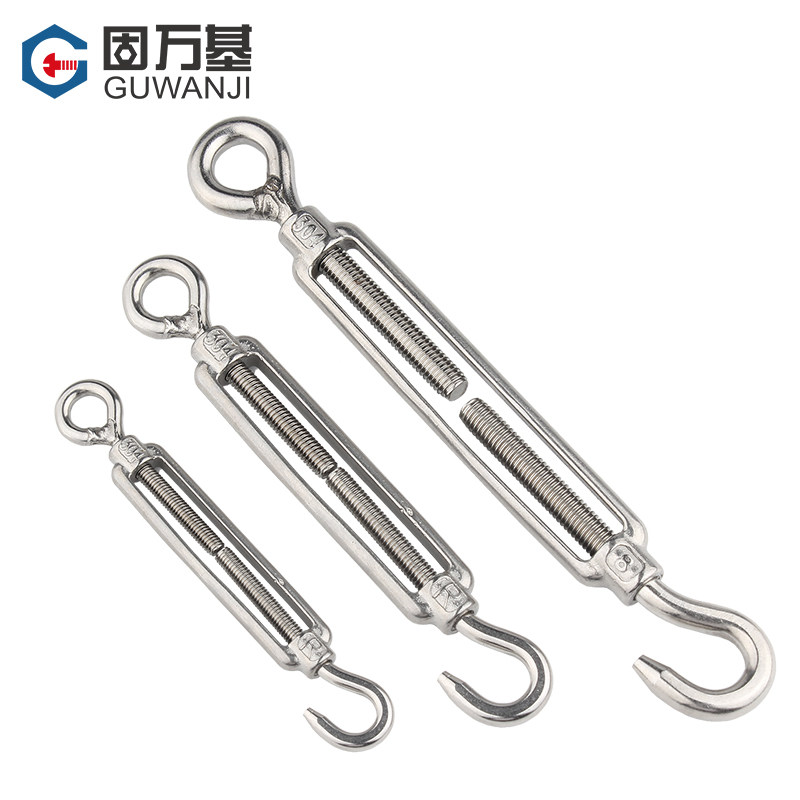 304不锈钢花篮螺丝 紧绳器钢丝绳收紧器开体花兰螺栓M4M5M6M8-M16,淘宝优惠券,粉丝福利购,淘宝优惠卷