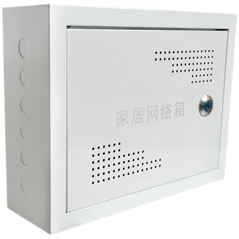 明装多媒体集线箱信息箱弱电箱家用网络布线箱挂墙式400x300x120 - 图3