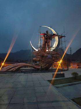 牛郎型织女jc006景观雕塑紫铜锻造材龙手工锻造造尺寸料材料可选