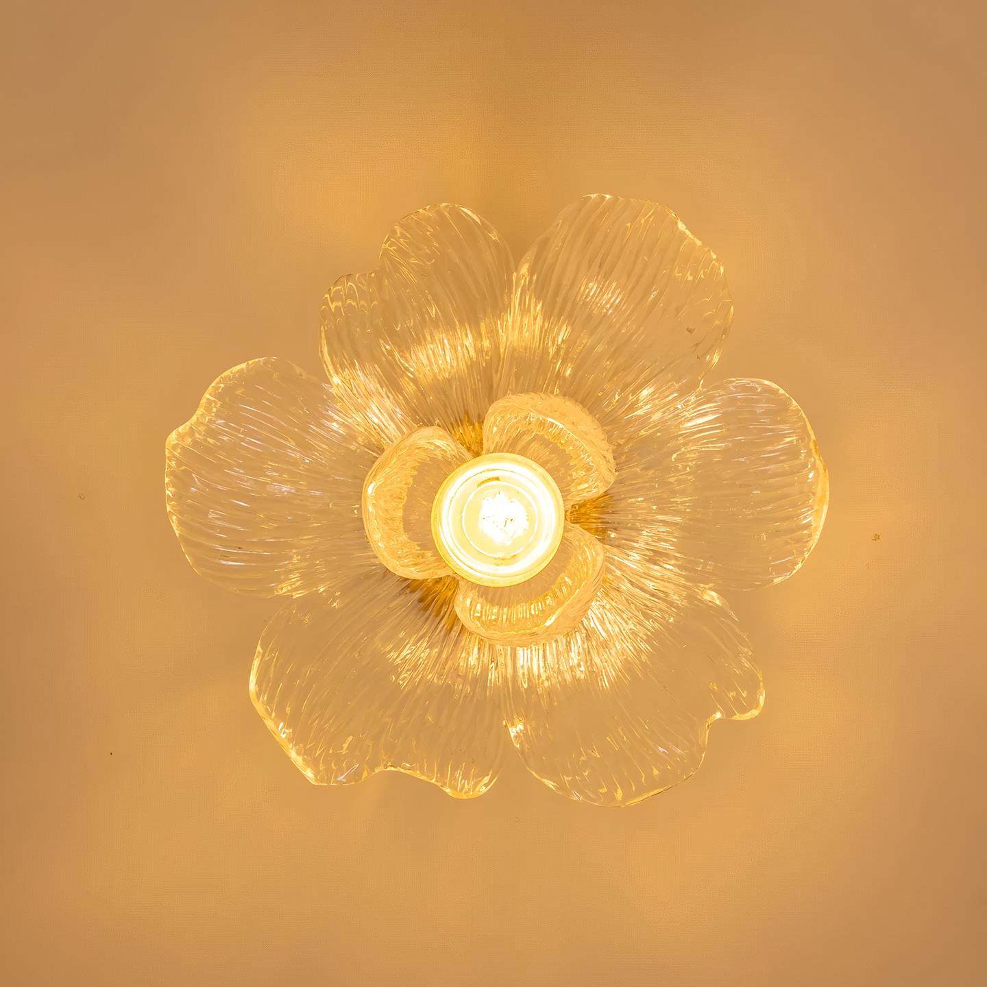 中古走廊过道法式覆古风轻奢树脂创意莲花入户玄关衣帽间吸顶灯 - 图3