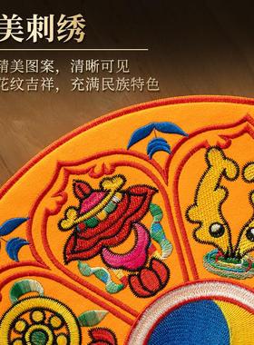 八吉祥法器垫贲巴壶曼扎底垫佛塔佛像底座垫金刚杵布垫装饰品摆件