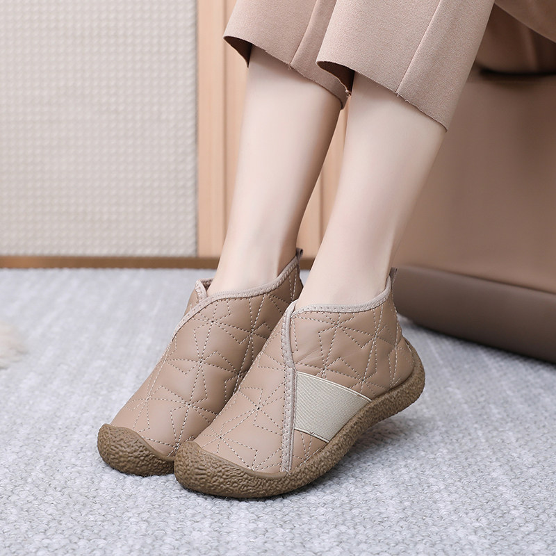 冬季新款雪地靴防水加绒女鞋保暖舒适妈妈棉鞋耐磨防滑一脚蹬女棉,淘宝优惠券,粉丝福利购,淘宝优惠卷