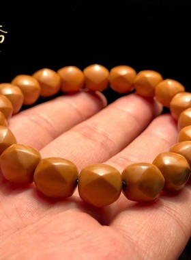 唐八棱猴头手串雕刻核雕手链野生文玩小核桃非桃核橄榄核光珠