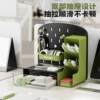 Household desktop hole board storage rack drawer-type student desk stationery office station organizer storage box