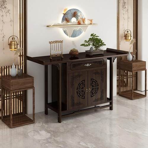 新中式中堂桌供桌八仙桌条案神台香案佛台家用香桌案台佛龛柜神龛 - 图0