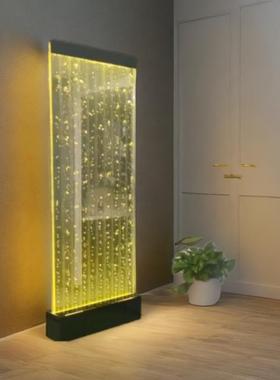 平板水幕墙，屏安万家水幕墙屏风隔断流水玄关，屏风