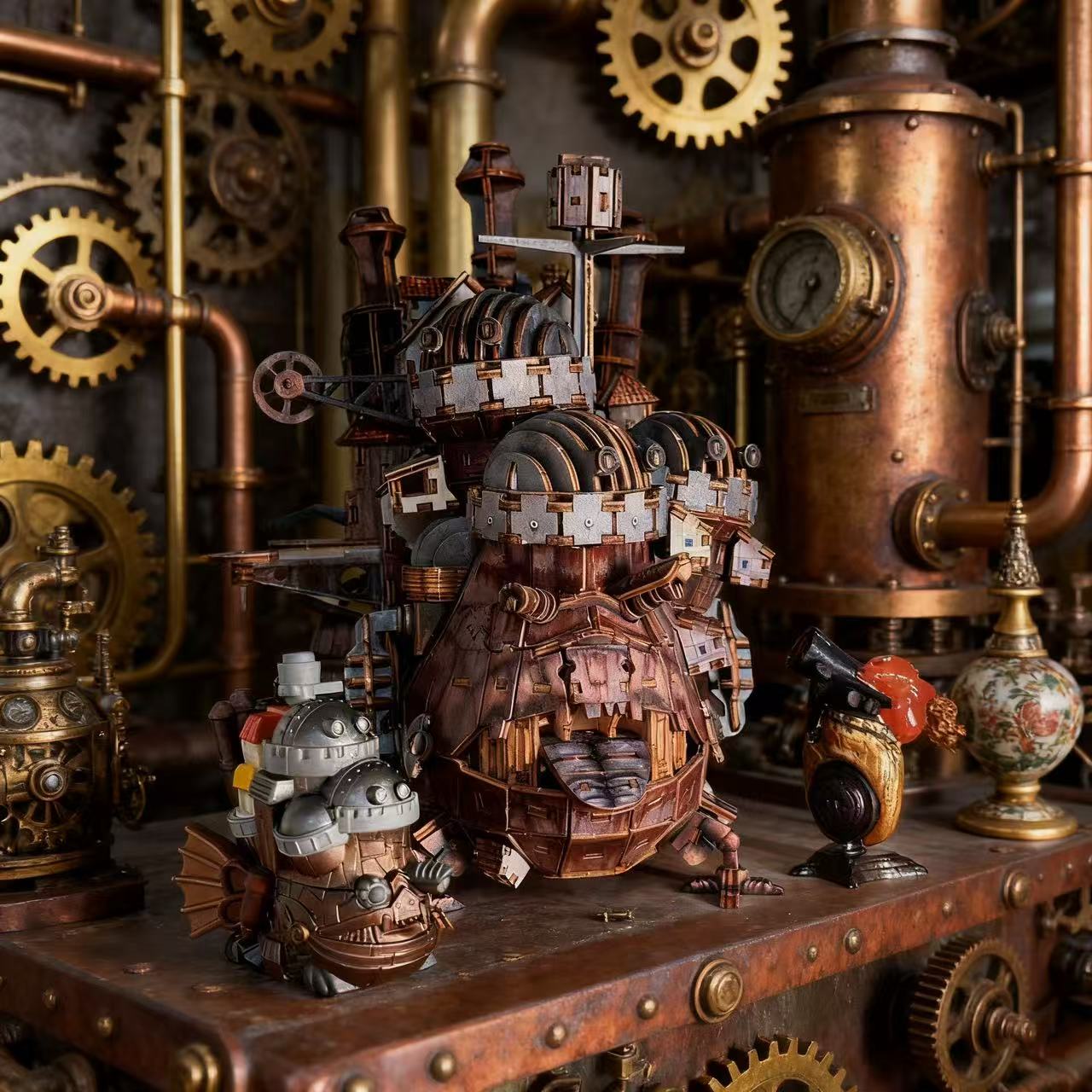 哈尔的移动城堡宫崎骏木质拼装模型摆件3d立体益智拼图女玩具礼物 - 图0