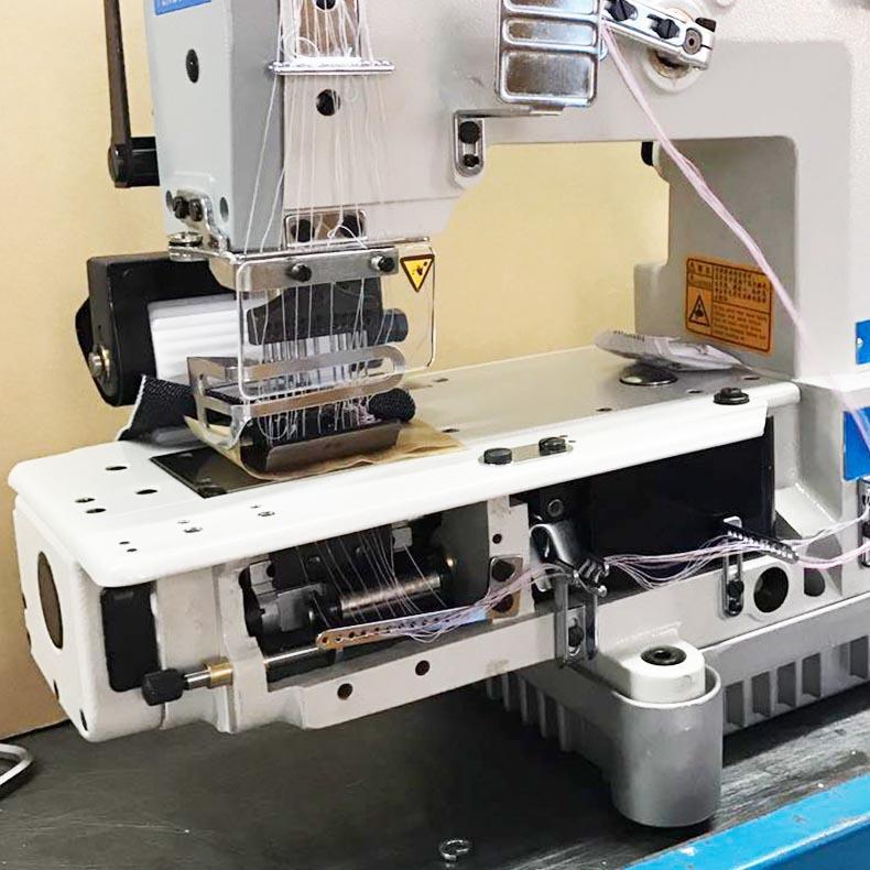 厂家供应多针机工业裤头车松紧带橡筋机VC008针上腰多针机19 - 图1