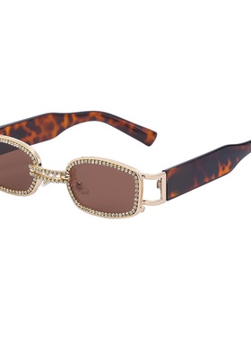 欧美复古凹造型新款个性太阳眼镜街头小框太阳眼镜男女款Vintage