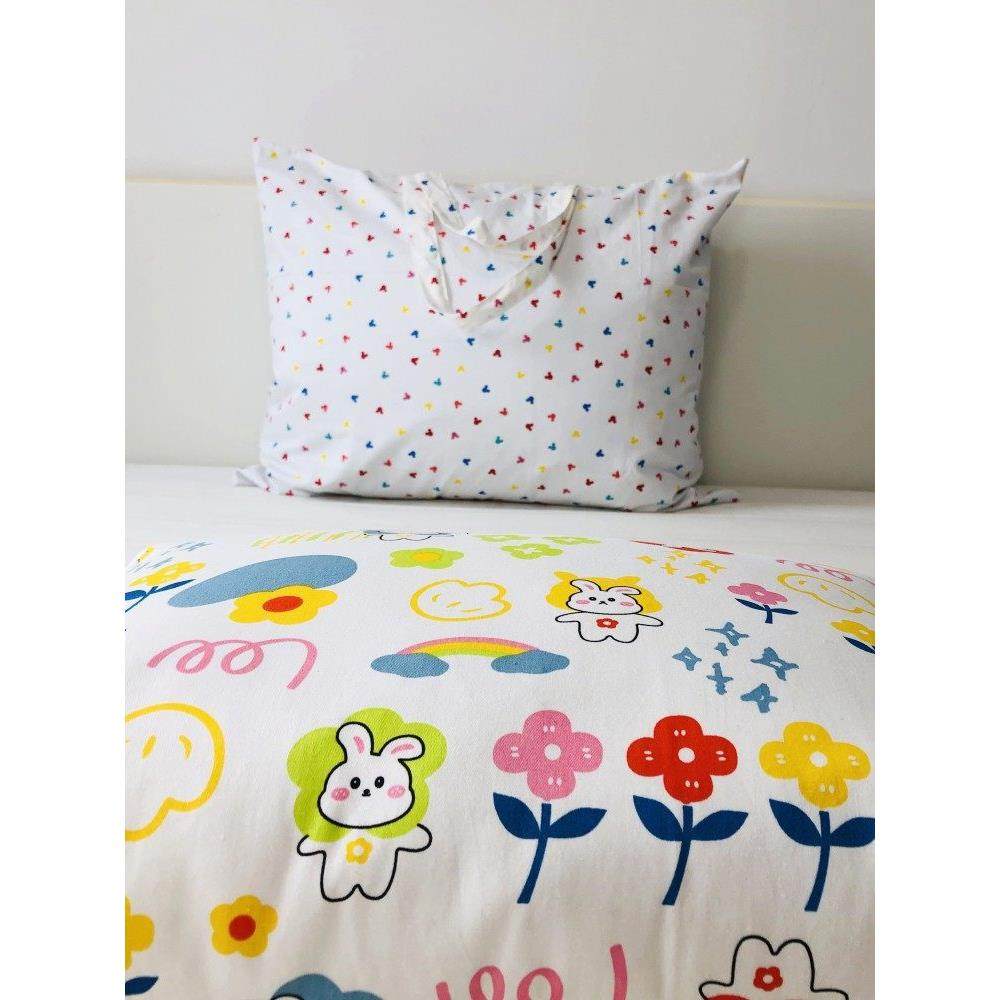 双层纯棉布艺收纳袋装被子衣服防尘包打包袋整理袋卡通妈咪手提包,淘宝优惠券,粉丝福利购,淘宝优惠卷