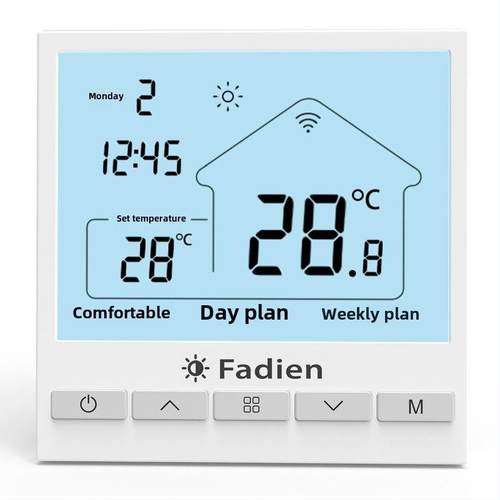 Fadien地暖温度控制面板摇摆控制器无线集中中央控制箱联动壁挂式 - 图2