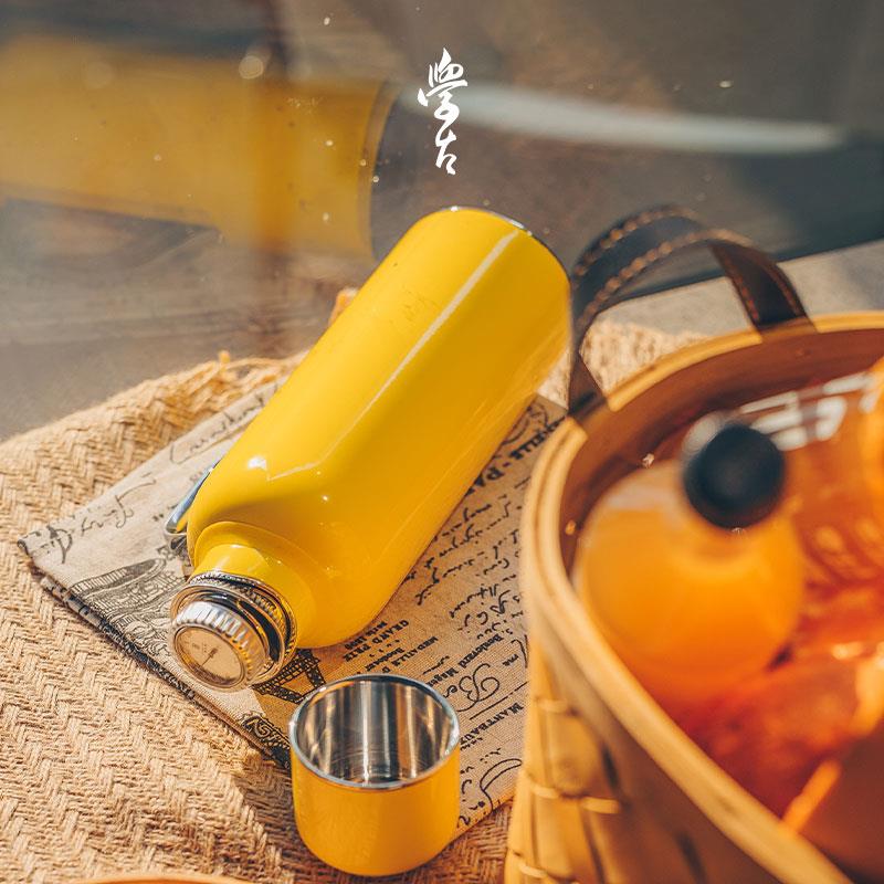 学古传家壶迷你热水壶中式风格焖茶壶316不锈钢保温12小时 - 图0