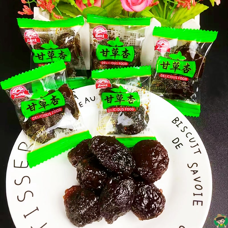 浩辰甘草杏250g散装称重有核杏独立包装零食吊干杏阿梅肉酸角包邮,淘宝优惠券,粉丝福利购,淘宝优惠卷