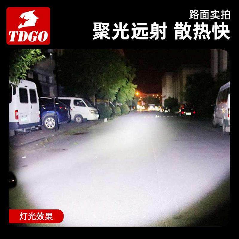 电动车灯超亮LED大灯前灯强光夜骑超亮铺路灯外置透镜机车射灯,淘宝优惠券,粉丝福利购,淘宝优惠卷