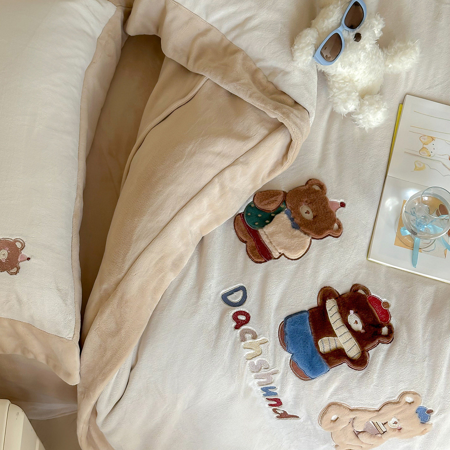 果点家纺【25秋冬新品】全消光奶芙绒定织A类四件套治愈童趣系,淘宝优惠券,粉丝福利购,淘宝优惠卷