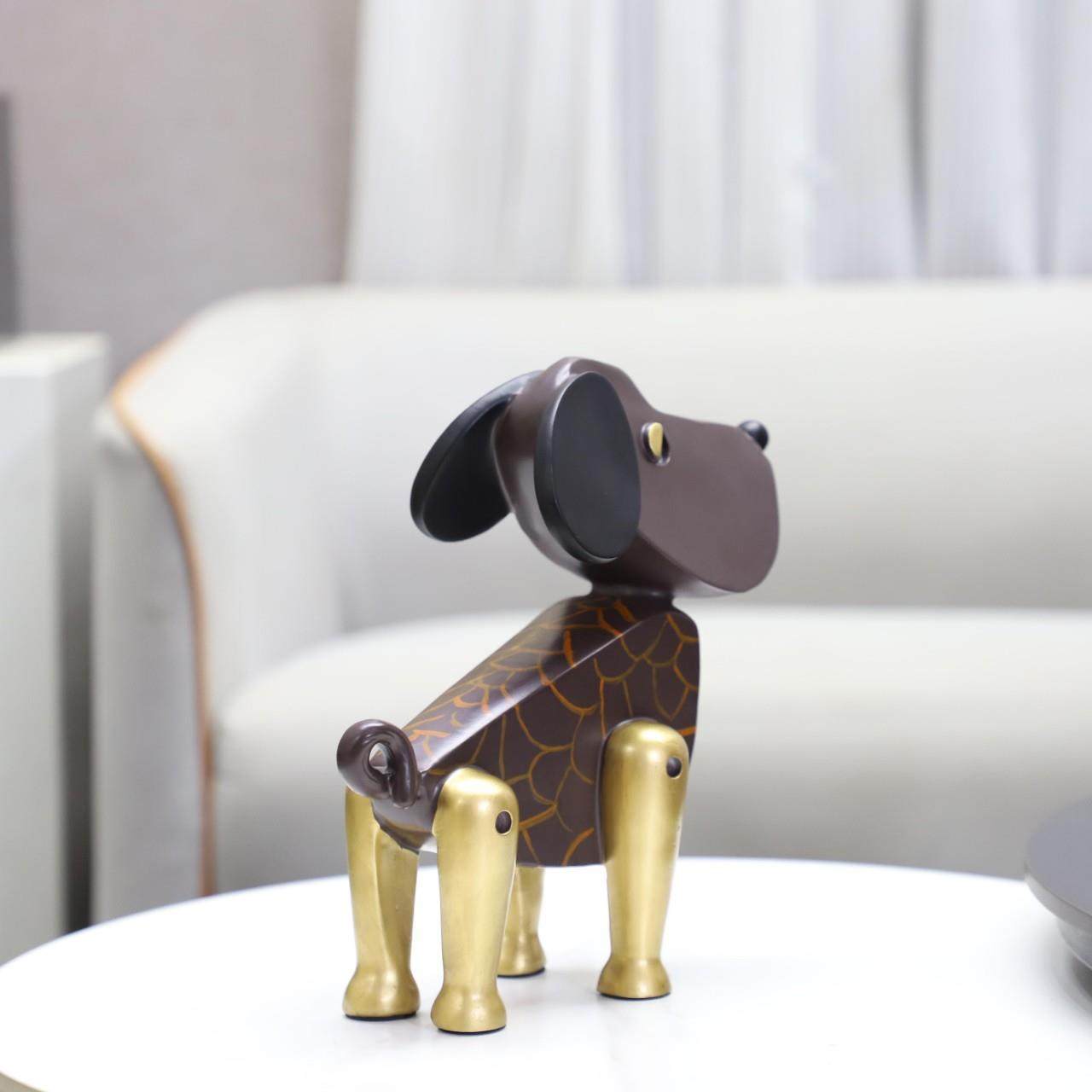 现代简约树脂卡通公仔木偶狗动物雕塑摆件玄关儿童房软装家居饰品,淘宝优惠券,粉丝福利购,淘宝优惠卷