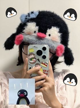 谁还没有小企鹅帽子～手工钩织帽