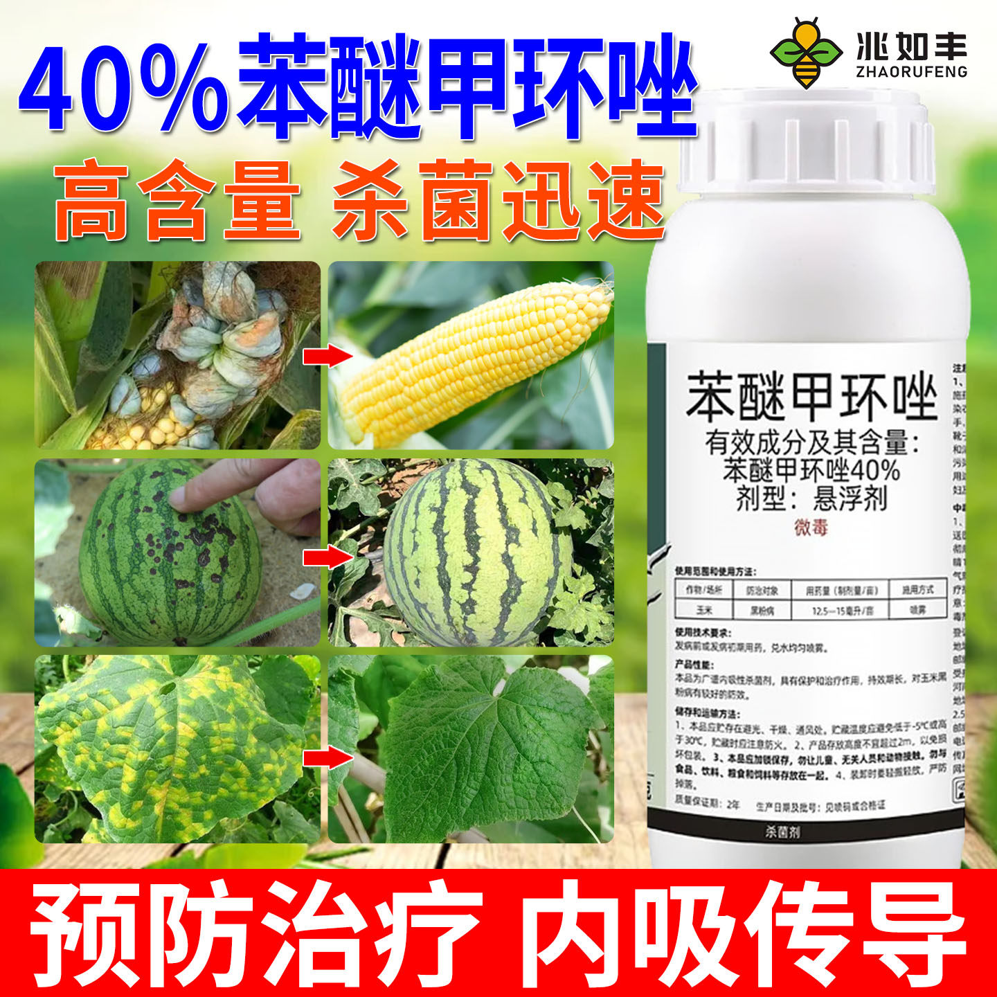 苯醚甲环唑杀菌剂小麦水稻玉米棉花锈白粉赤霉纹枯稻曲病专用药,淘宝优惠券,粉丝福利购,淘宝优惠卷