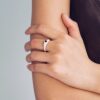OLIOEACETO sterling silver spire ring