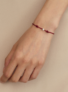 OLIO E ACETO油醋汁·纯银红绳双结手链 新年限定手绳 礼物