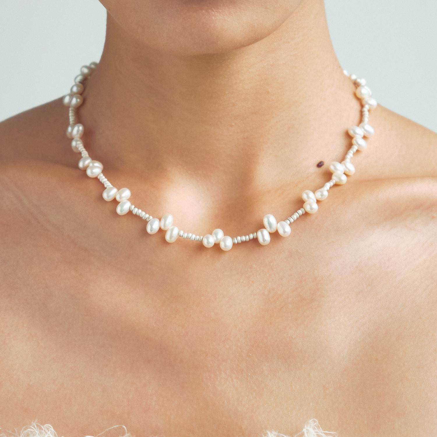 OLIO E ACETO油醋汁 · 纯银珍珠花簇项链,淘宝优惠券,粉丝福利购,淘宝优惠卷